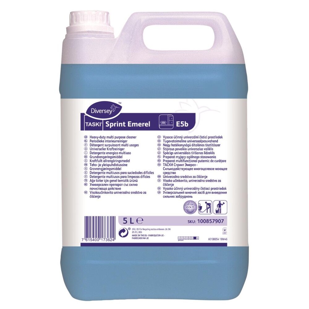 Detergent pardosea Diversey Taski Sprint Emerel W3537 miros proaspat, 5L